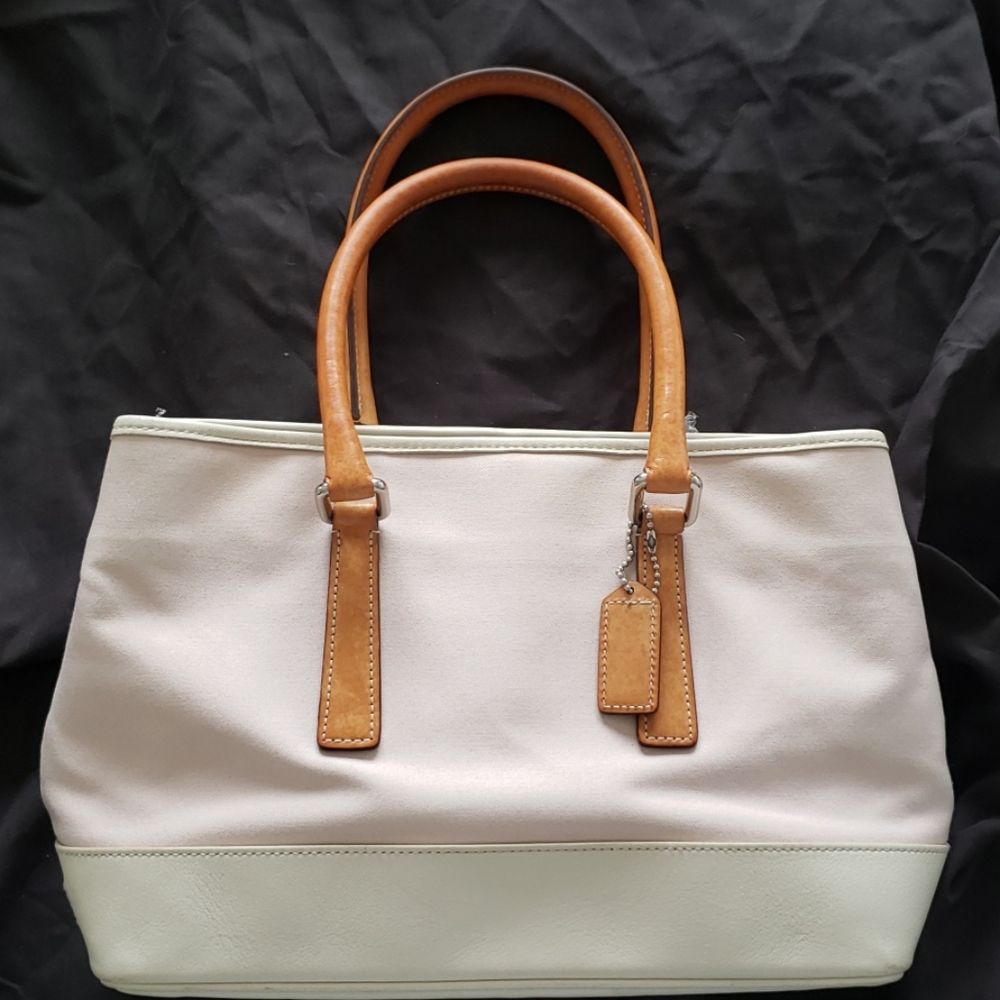 Coach canvas tote